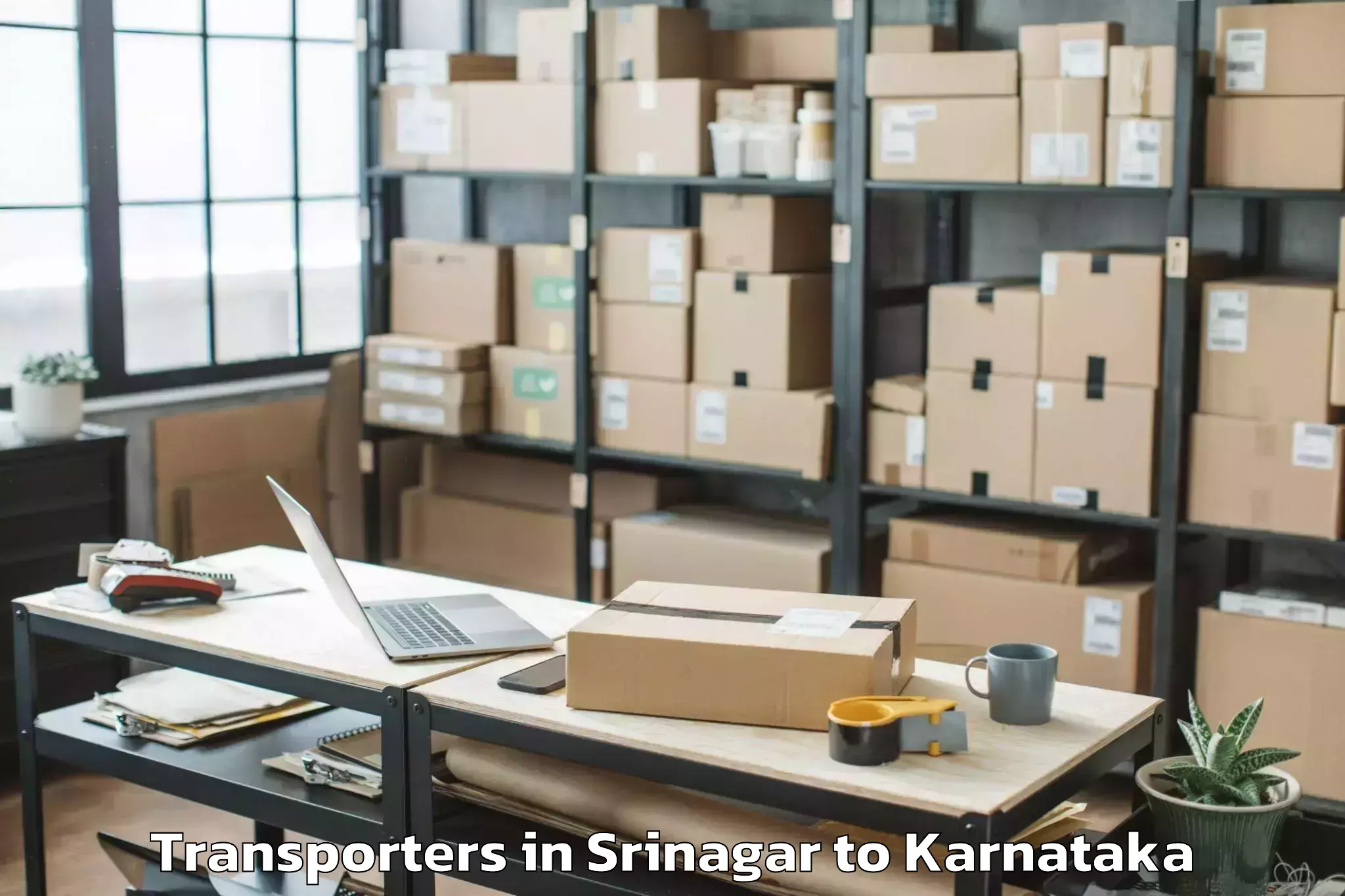 Book Srinagar to Karnataka Transporters Online